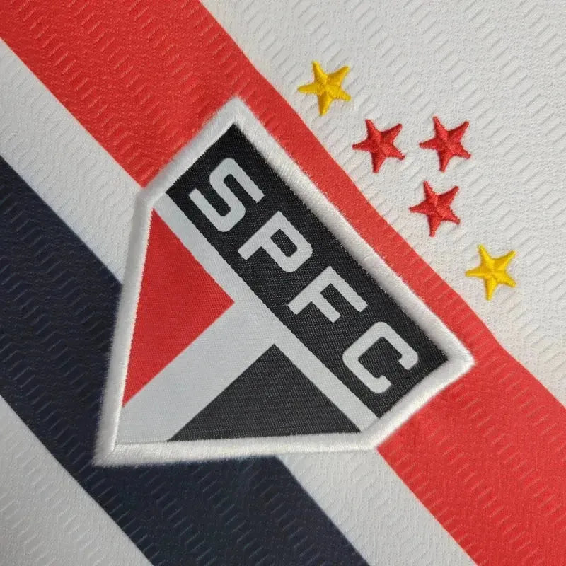 São Paulo Home 24/25 Shirt - Kids' White New Balance Fan Shirt