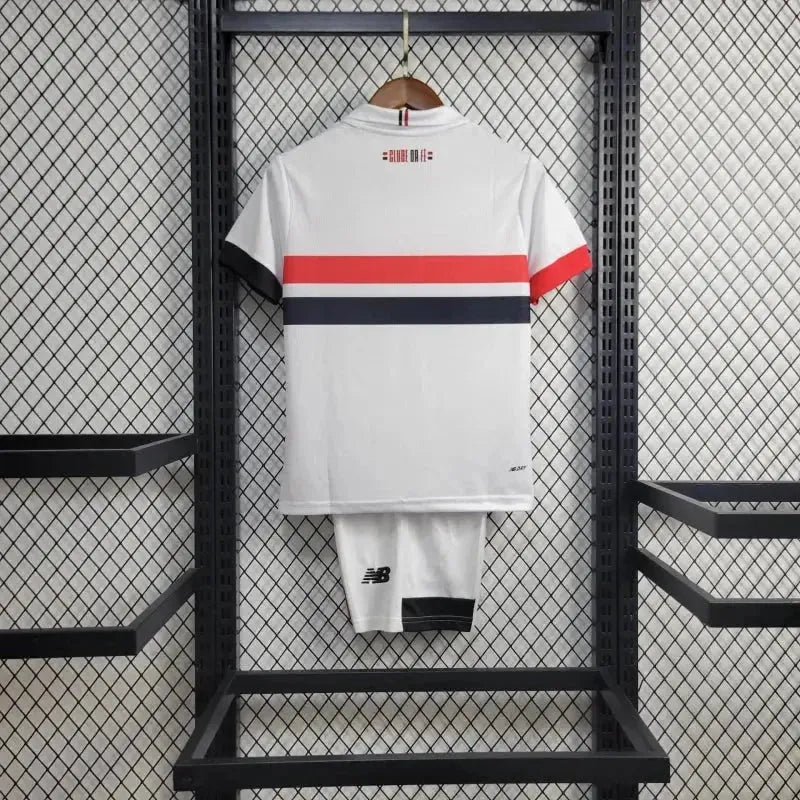 São Paulo Home 24/25 Shirt - Kids' White New Balance Fan Shirt