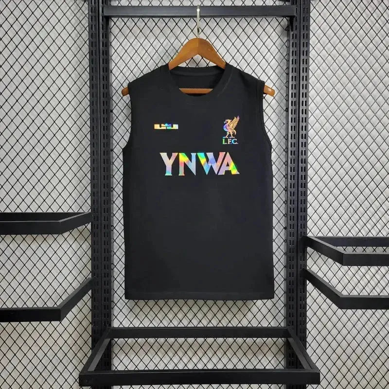 Liverpool YNWA Fan Tank Top - Men's Reflective Black