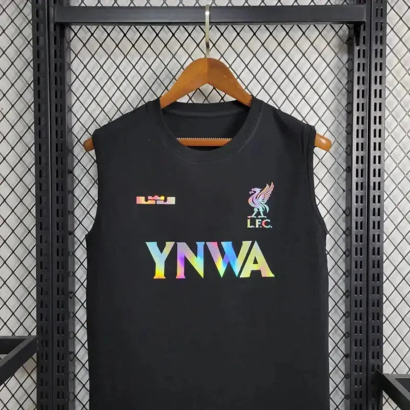 Liverpool YNWA Fan Tank Top - Men's Reflective Black
