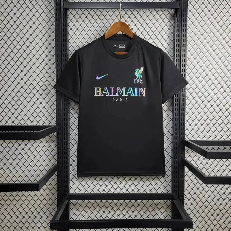 Liverpool BALMAIN - Men's Reflective Fan Shirt - Black