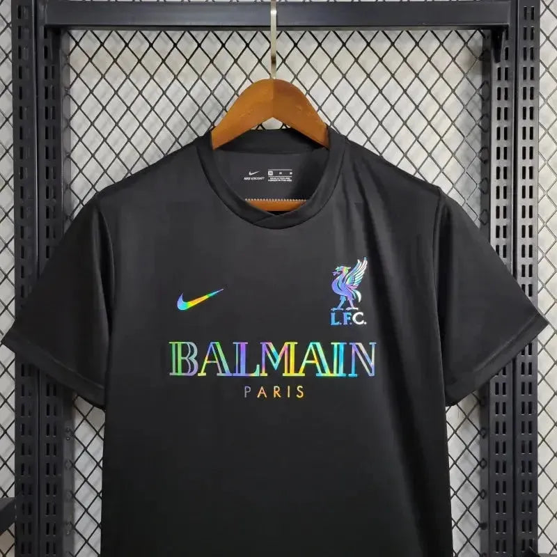 Liverpool BALMAIN - Men's Reflective Fan Shirt - Black