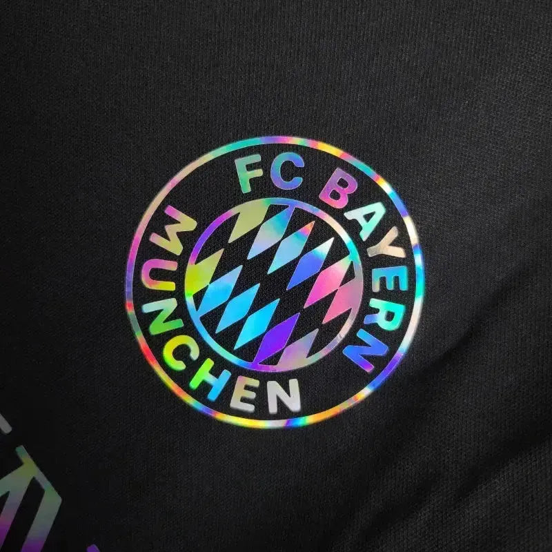Bayern Munich BALMAIN - Men's Reflective Black Fan Shirt