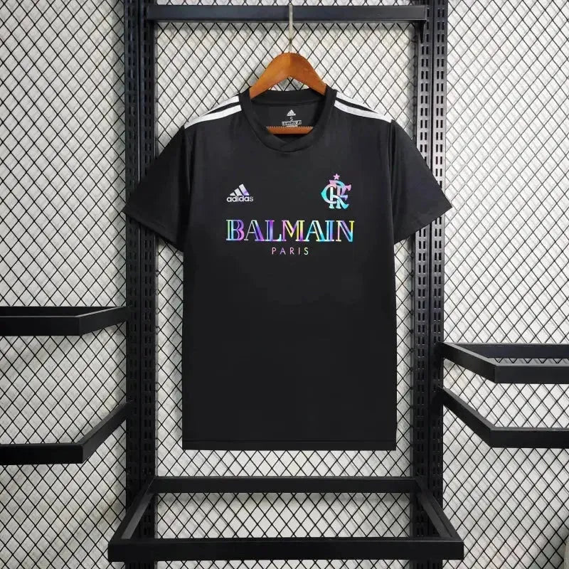 BALMAIN Flamengo Fan Shirt - Men's Reflective Black