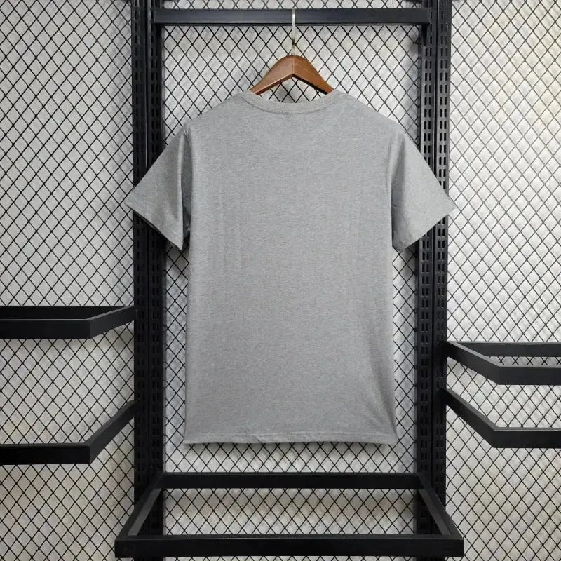 BALMAIN Barcelona Fan Shirt - Grey Reflective Men's Shirt