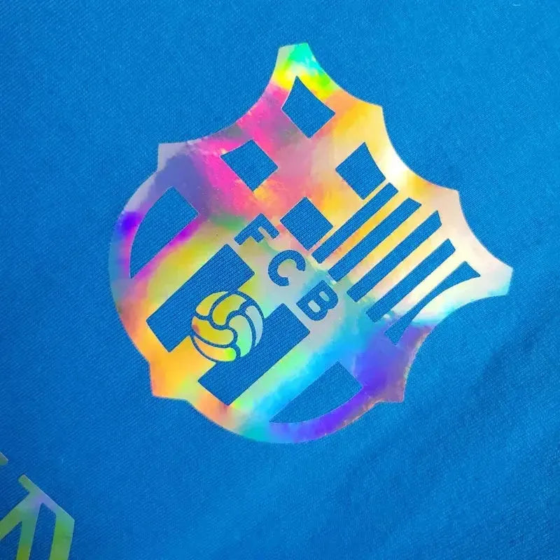 BALMAIN Barcelona Fan Shirt - Men's Reflective Blue