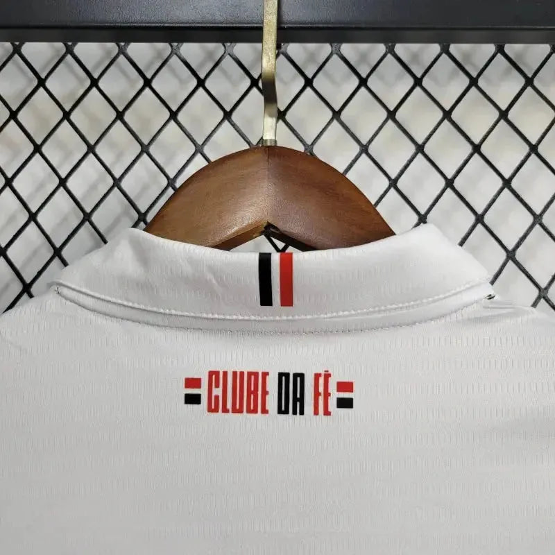 São Paulo Home 24/25 Shirt - Women's New Balance White Fan Shirt + Brazilian Cup Patch