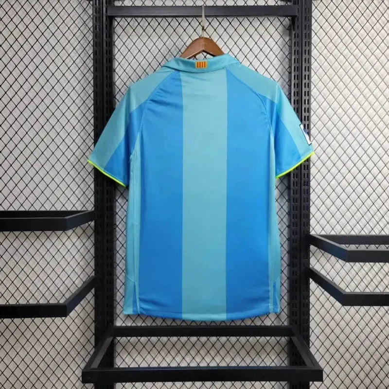 Barcelona Retro Away Shirt 07/08 - Men's Fan Blue