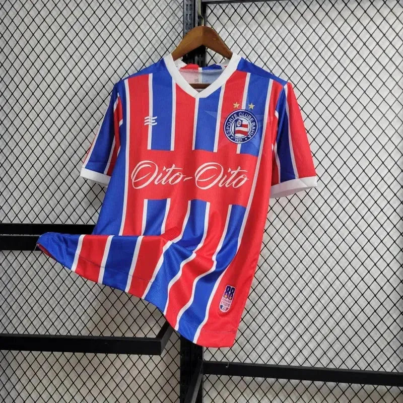 Bahia Shirt Anniversary Edition 24/25 - Men's Red and Blue Fan Eight-Eight