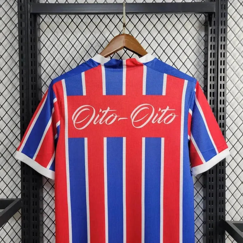 Bahia Shirt Anniversary Edition 24/25 - Men's Red and Blue Fan Eight-Eight