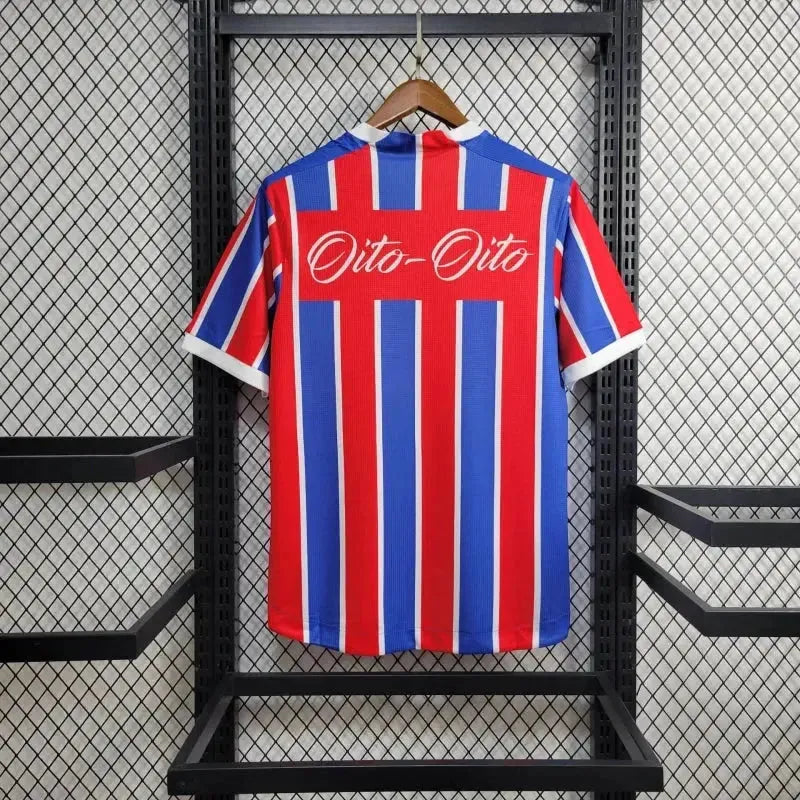 Bahia Shirt Anniversary Edition 24/25 - Men's Red and Blue Fan Eight-Eight