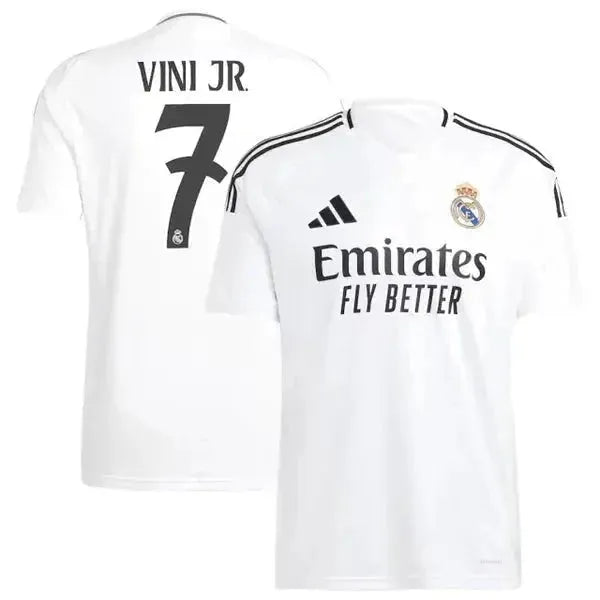 Real Madrid Home Shirt 24/25 - Men's White Fan Shirt + All Patches