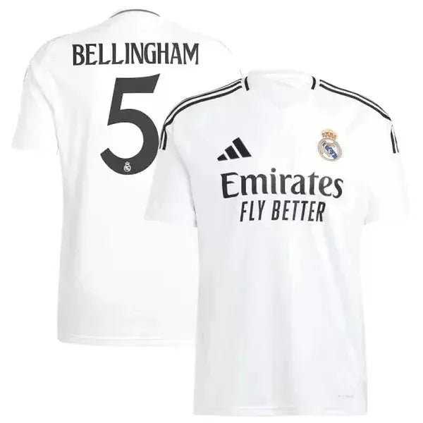 Real Madrid Home Shirt 24/25 - Men's White Fan Shirt + All Patches