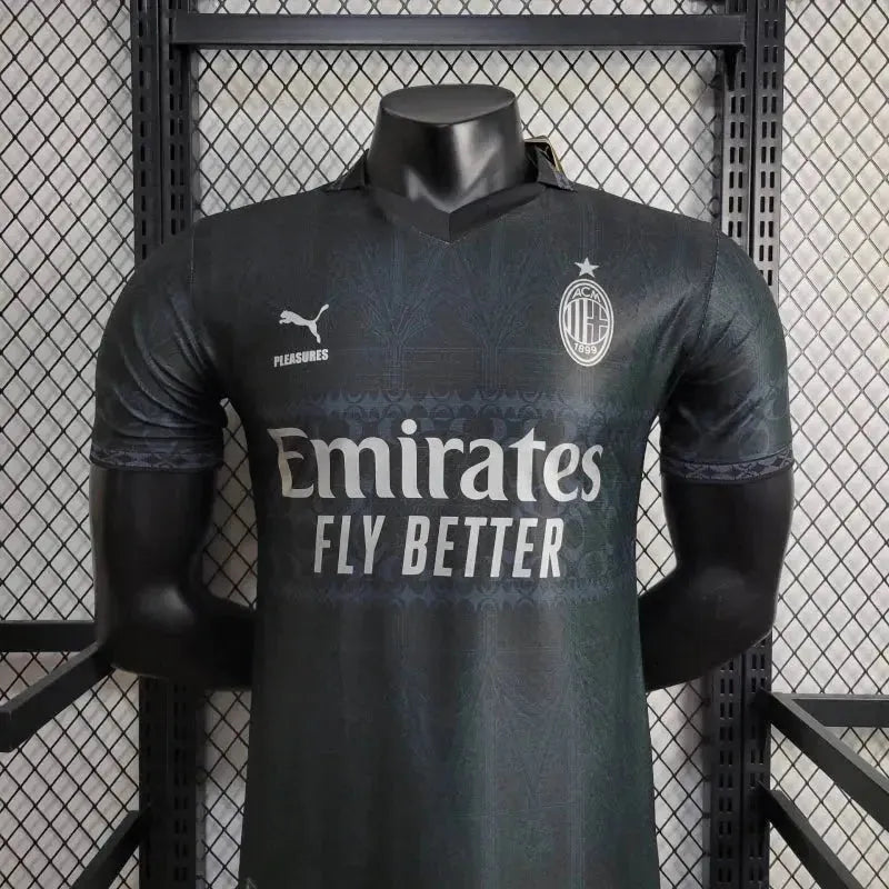 AC Milan Co Branded 24/25 Player Shirt - Mens Black