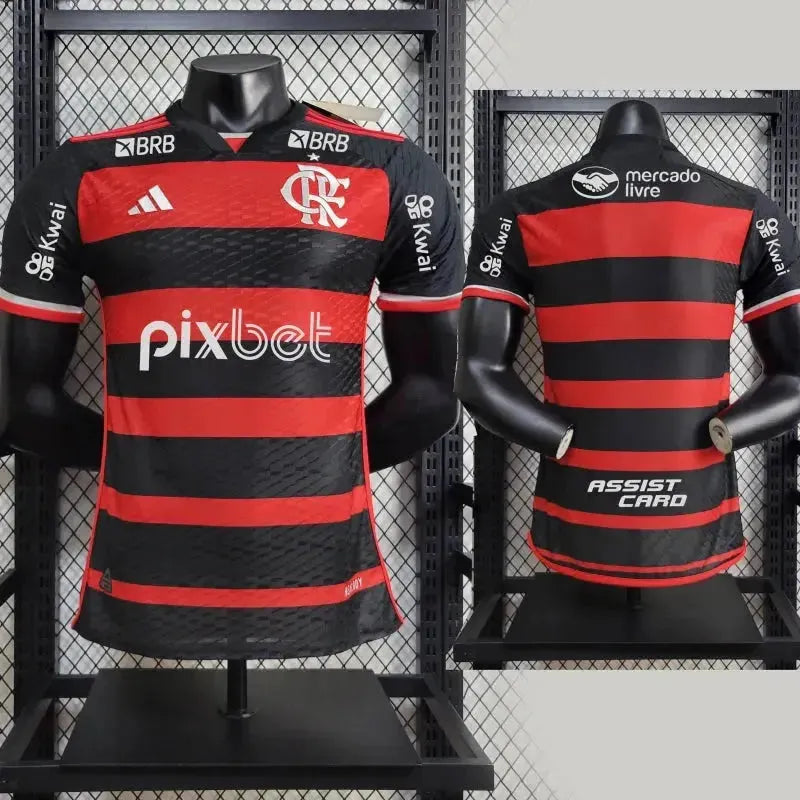 Flamengo Home Shirt 24/25 - Men's Player + Patch Two Nations, One Passion