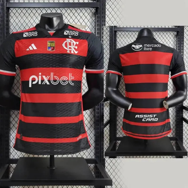 Flamengo Home Shirt 24/25 - Men's Player + Patch Two Nations, One Passion