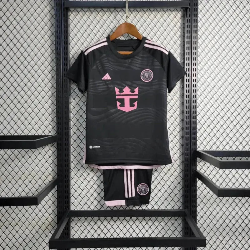 Inter Miami Away 24/25 Shirt - Kids Fan Black