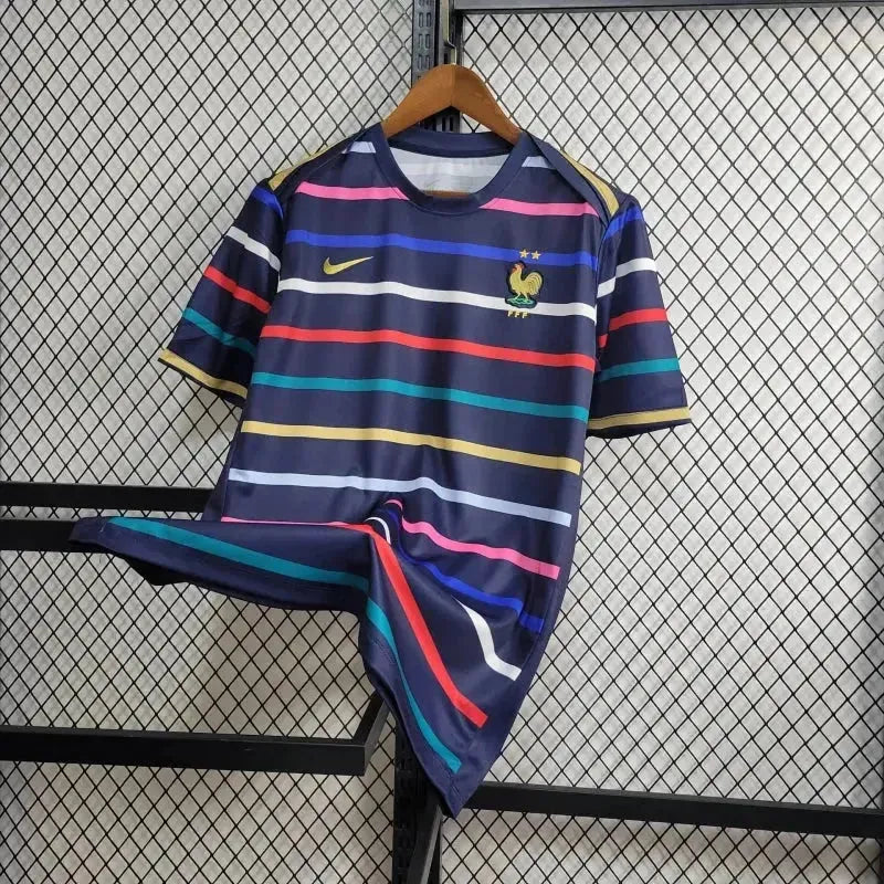 France Training Shirt 24/25 - Men's Fan Blue