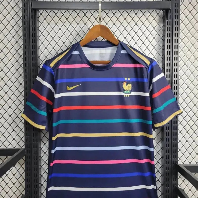 France Training Shirt 24/25 - Men's Fan Blue