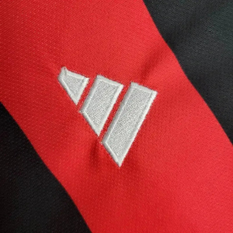 Flamengo Home 24/25 Shirt - Kids Fan Red and Black