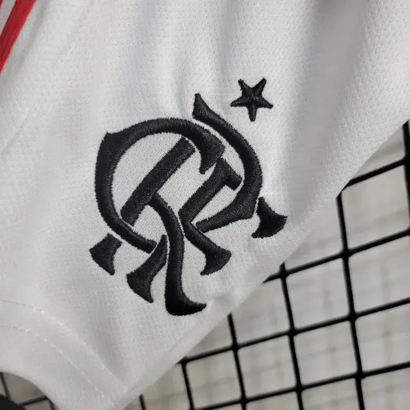 Flamengo Home 24/25 Shirt - Kids Fan Red and Black