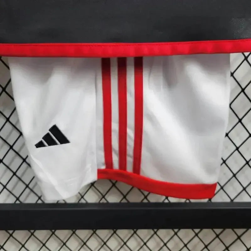 Flamengo Home 24/25 Shirt - Kids Fan Red and Black