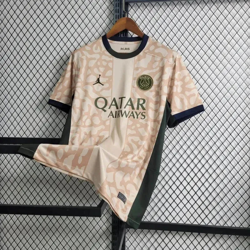PSG Away 4 23/24 Men's Fan Shirt Beige