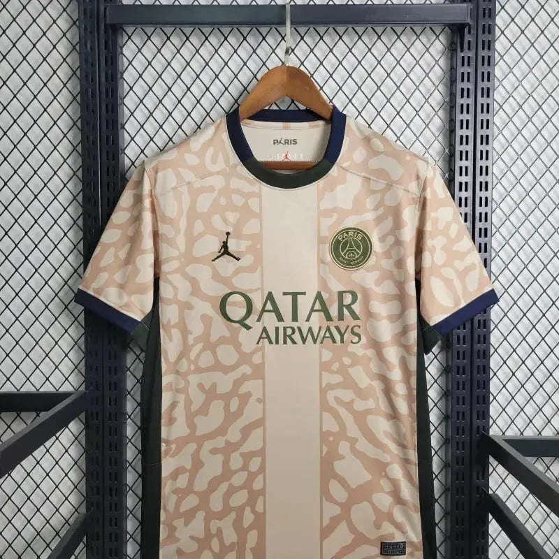 PSG Away 4 23/24 Men's Fan Shirt Beige
