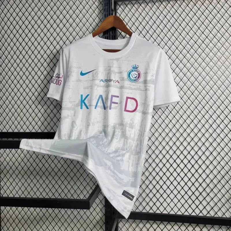 Al-Nassr Third 23/24 Shirt - Men's White Reflective Fan Shirt