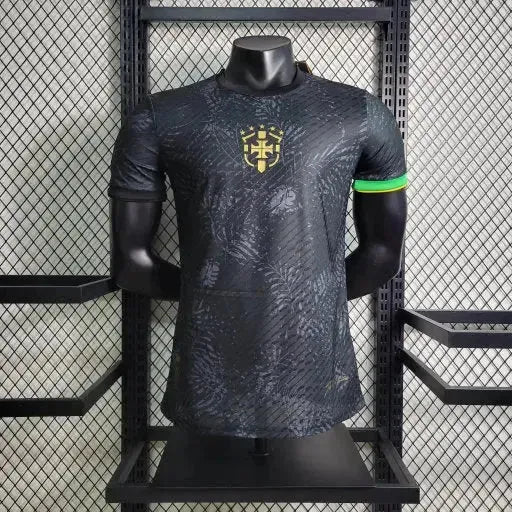 Brazil GOAT Neymar Jersey - Mens Player Black Comma Football