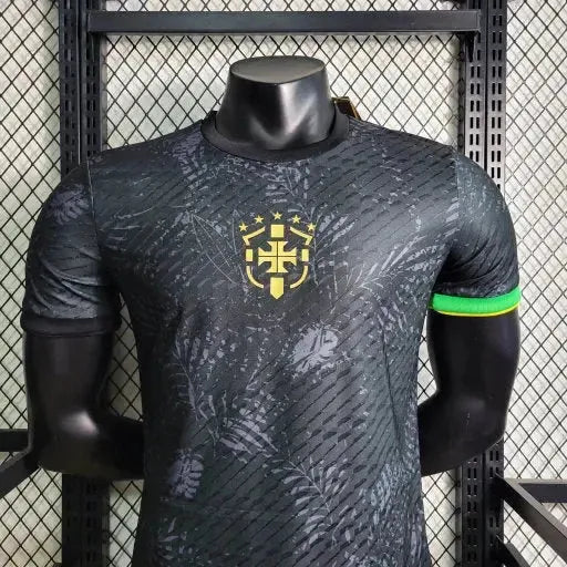 Brazil GOAT Neymar Jersey - Mens Player Black Comma Football