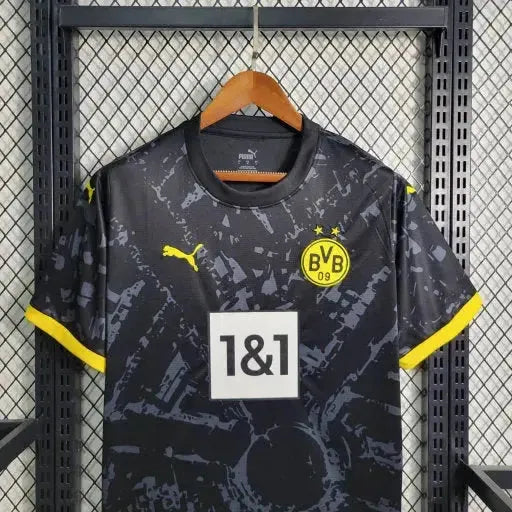 Borussia Dortmund Away Shirt 23/24 - Men's Fan Black