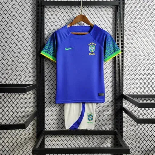 Brazil Away Shirt 22/23 - Kids Fan Blue