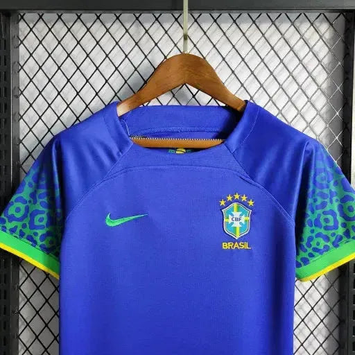 Brazil Away Shirt 22/23 - Kids Fan Blue