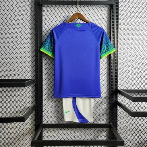 Brazil Away Shirt 22/23 - Kids Fan Blue