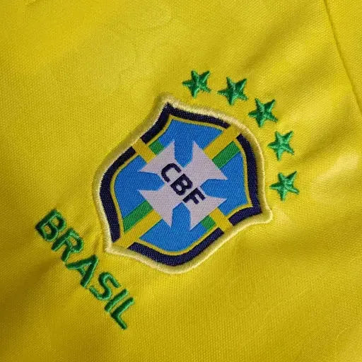 Brazil Home Shirt 22/23 - Yellow Kids Fan Shirt