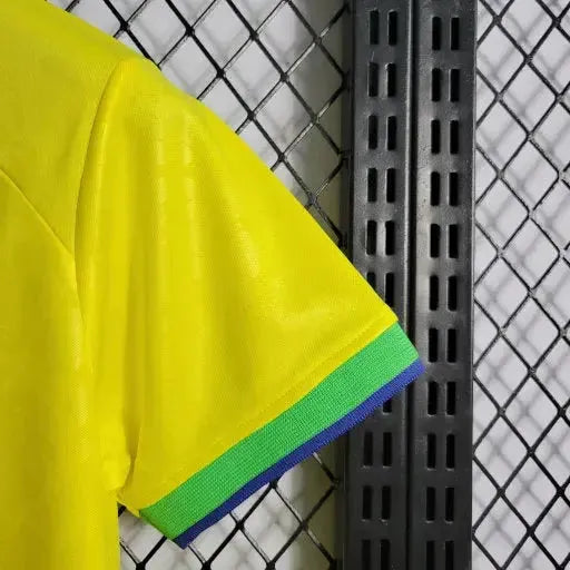 Brazil Home Shirt 22/23 - Yellow Kids Fan Shirt