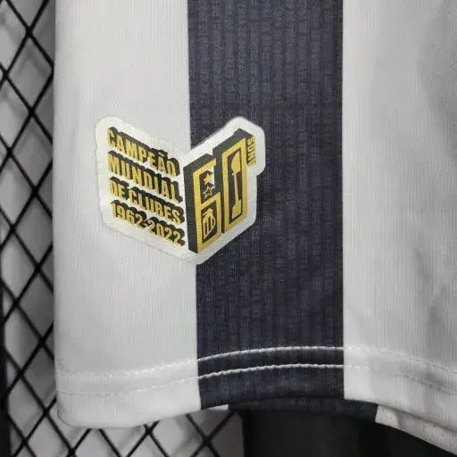 Santista Away Shirt 22/23 - Black and White Kids Fan Shirt