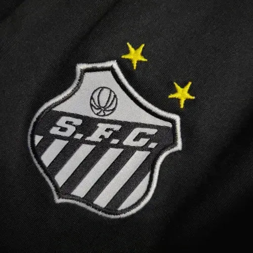 Santista Away Shirt 22/23 - Black and White Kids Fan Shirt