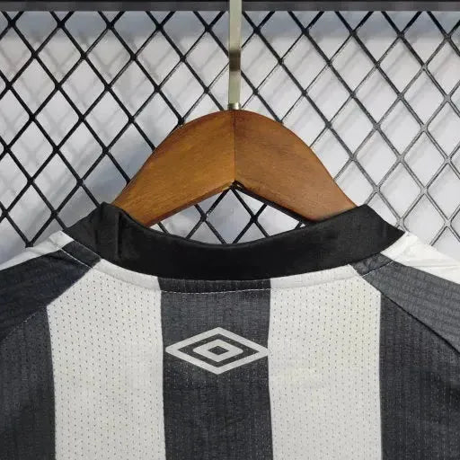 Santista Away Shirt 22/23 - Black and White Kids Fan Shirt