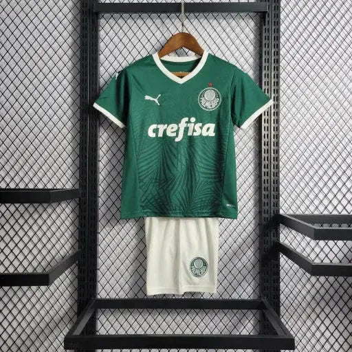 Palmeiras Home Shirt 22/23 - Green Kids Fan Shirt