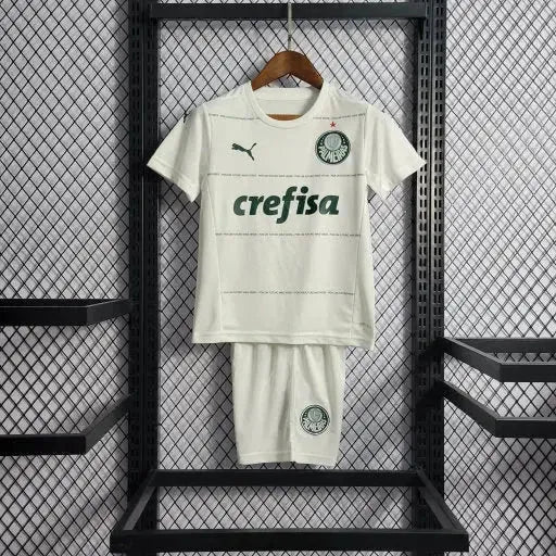 Palmeiras Home Shirt 22/23 - White Kids Fan Shirt