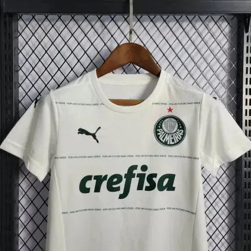 Palmeiras Home Shirt 22/23 - White Kids Fan Shirt