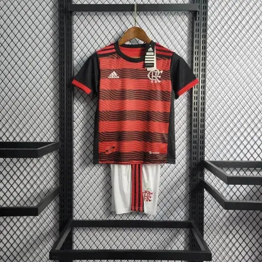 Flamengo Home Shirt 22/23 - Kids Fan Red