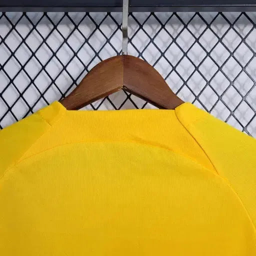 Barcelona Away IV Shirt 23/24 - Kids Fan Yellow