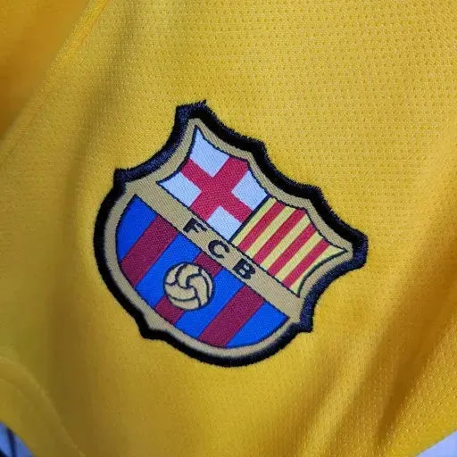 Barcelona Away IV Shirt 23/24 - Kids Fan Yellow