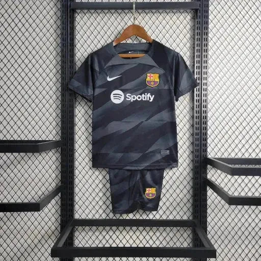Barcelona Goalkeeper Shirt 23/24 - Kids Fan Black