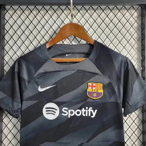 Barcelona Goalkeeper Shirt 23/24 - Kids Fan Black