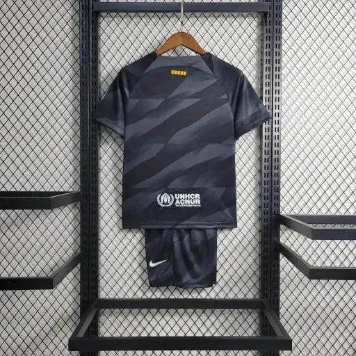 Barcelona Goalkeeper Shirt 23/24 - Kids Fan Black