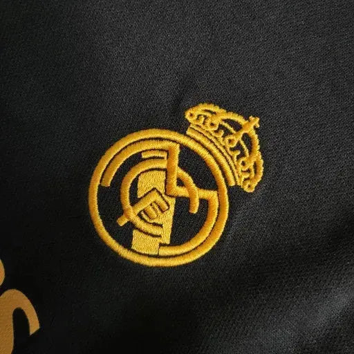 Real Madrid Away II Shirt 23/24 - Kids Fan Black and Yellow